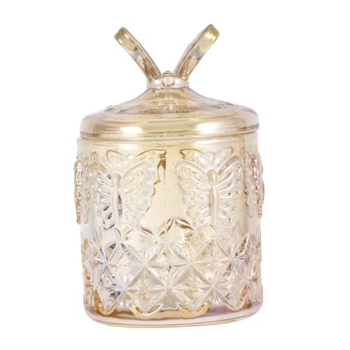 Healvian Glas Wattepad Aufbewahrungsbox Multifunktionaler Transparenter Behälter aus Glas Leichter Kosmetik Organizer für Wattestäbchen Stifte und Make Up Robust und Langlebig Schreibtisch Healvian Glas Wattepad Aufbewahrungsbox Multifunktionaler Transparenter Behälter aus Glas Leichter Kosmetik Organizer für Wattestäbchen Stifte und Make Up Robust und Langlebig Schreibtisch von Healvian