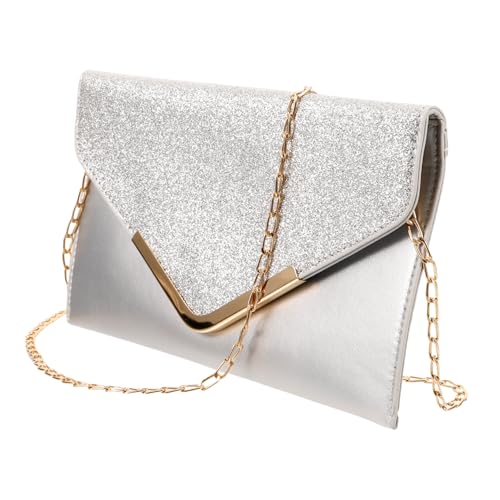Healvian Glitzer Abendtasche Damen Clutch Kleine Party Handtasche für Hochzeit und Abend Umhängetasche mit Glänzendem Design Vielseitige Abendtasche für Frauen von Healvian