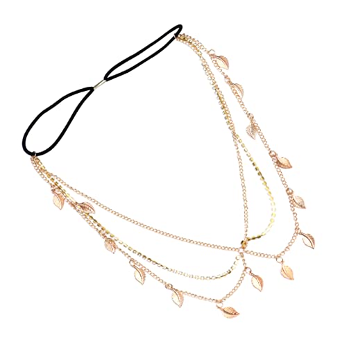 Healvian Strass Stirnband Haarschmuck Aus Legierung Für Frauen Kopf Kette Schmuck Geschichteten Retro-design Hochzeit Dinnerparty von Healvian