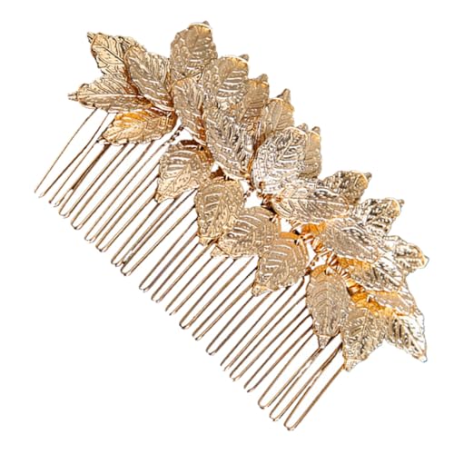 Healvian Goldener Haarkamm Brautschmuck Vintage Haarschmuck für Hochzeit und Festliche Anlässe Damen Elegant und Modisch von Healvian