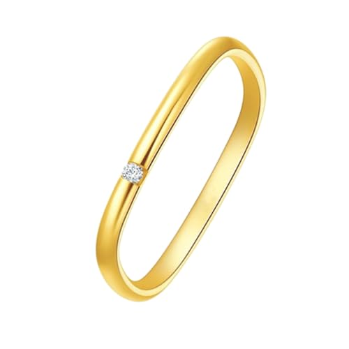 Healvian Goldfarbener Titanstahl Fingerring Quadratisch Rund Eleganter Damen Schmuck Langlebiges Legierungsmaterial Modisches Accessoire Perfektes Festival für Frauen Healvian Goldfarbener Titanstahl Fingerring Quadratisch Rund Eleganter Damen Schmuck Langlebiges Legierungsmaterial Modisches Accessoire Perfektes Festival für Frauen von Healvian