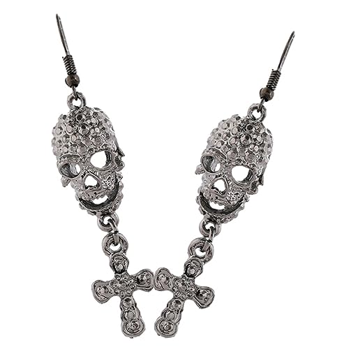 Healvian Gothic Ohrringe Damen Halloween Ohrhänger Skelett Design Leicht Kostüm Schmuck für Party und Alltag von Healvian