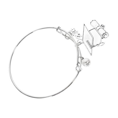 Healvian Graduation Charm Armband Damen Einstellbarer Metallarmreif Leichtes Schmuckstück Modisch Retro Vintage Abschluss für Frauen und Mädchen von Healvian