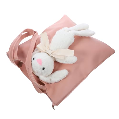 Healvian Große Damen Handtasche mit Hasenmotiv PU Elegant Leicht und Strapazierfähig Vielseitige Umhängetasche für Alltag Shopping Reisen und Freizeit von Healvian