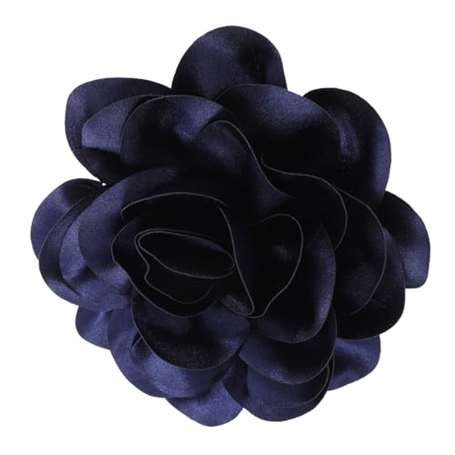 Healvian Große Damenbrosche Satinblume Handgefertigte Anstecknadel für Kleidung Vielseitige Modebrosche für Kleider Hüte Pullover Blumenbrosche als von Healvian