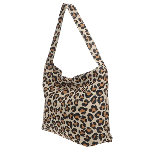 Healvian Große Kapazität Damen Armpit Bag Leopard Muster Retro Schultertasche Leicht Langlebig Modisch für Alltag und Party von Healvian