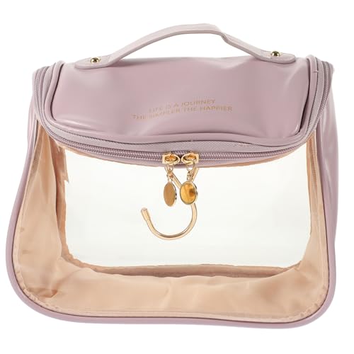 Healvian Große Kapazität Reise Kosmetiktasche Transparent Toiletry Bag Tragbar Makeup Organizer Aufbewahrungstasche für Damen Business und Urlaub von Healvian
