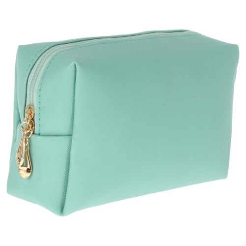 Healvian Große Kosmetiktasche Damen Quadratisch PU Cross Muster Make Up Tasche Handlich Leicht mit Großem Fassungsvermögen für Reise Business und Outdoor von Healvian