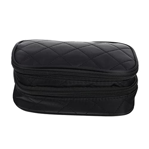 Healvian Große Kosmetiktasche Damen Wasserdichtes Tragbares Makeup Organizer mit Doppeltem Fach für Toilettenartikel und Kosmetik für Reisen und Alltag von Healvian
