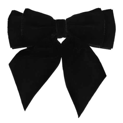 Healvian Große Schwarze Samt Schleifenbrosche Damen Broschen Pin für Kleid Party Hochzeit Eleganter Schmuck von Healvian