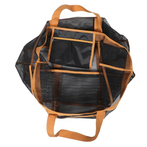 Healvian Große Strandtasche mit Wasserdichtem Mesh Sanddichtem Organizer und Reißverschlusstasche Leichte Robuste Strand Urlaubstasche für Schwimmkleidung Kosmetikaufbewahrung und von Healvian