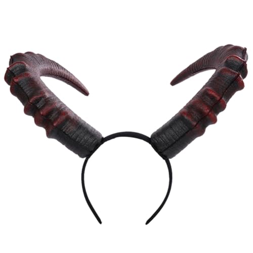 Healvian Große Teufelshörner Haarreif Kostüm-accessoire Für Halloween Und Cosplay Auffälliger Kopfschmuck Für Partys Und Veranstaltungen von Healvian