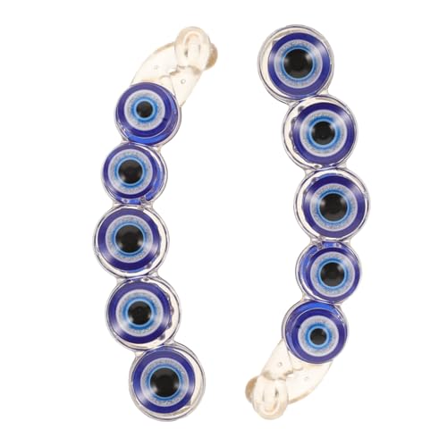 Healvian 2stücke Evil Eye Haarspangen Große Klammern Für Frauen Und Mädchen Rutschfeste Haarklammern Mit Starkem Halt Für Halloween Und Cosplay-partys Lustige Blaue von Healvian