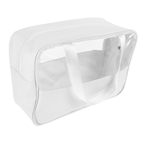 Healvian Großer Wasserdichter Reise Kulturtasche für Damen Multifunktionale Kosmetiktasche mit Tragbarem Griff und Stilvollem Patchwork Design für Toilettenartikel und Makeup Organisation von Healvian