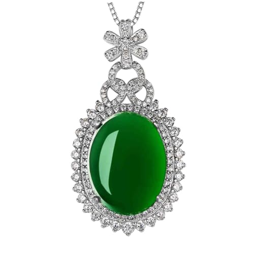 Healvian Grüne Chrysopras Halskette Damen Schmuck Anhänger mit Kette Modisch Leicht und Vielseitig für Alltag und Party Geeignet Healvian Grüne Chrysopras Halskette Damen Schmuck Anhänger mit Kette Modisch Leicht und Vielseitig für Alltag und Party Geeignet von Healvian