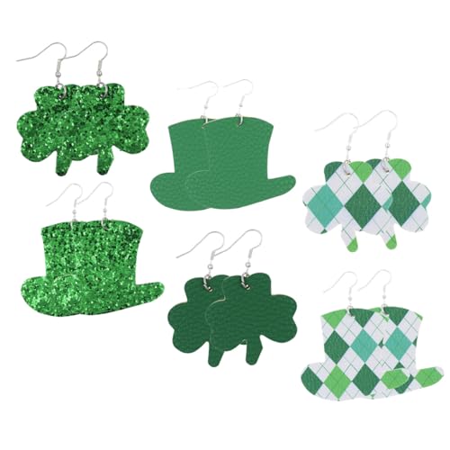 Healvian Grüne Kleeblatt Ohrringe Vierblättriges Design Kreative Leichte Ohrstecker für Damen für Patricks Day Party und Festliche Anlässe Healvian Grüne Kleeblatt Ohrringe Vierblättriges Design Kreative Leichte Ohrstecker für Damen für Patricks Day Party und Festliche Anlässe von Healvian