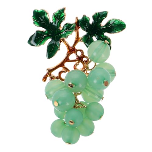 Healvian Grüne Traubenbrosche Für Damen Strassbrosche Schal Ring Clip Herz Anstecknadel Broschen Hemdnadeln Broschen Und Anstecknadeln Für Damen Dekorative Anstecknadeln Hemdclips von Healvian