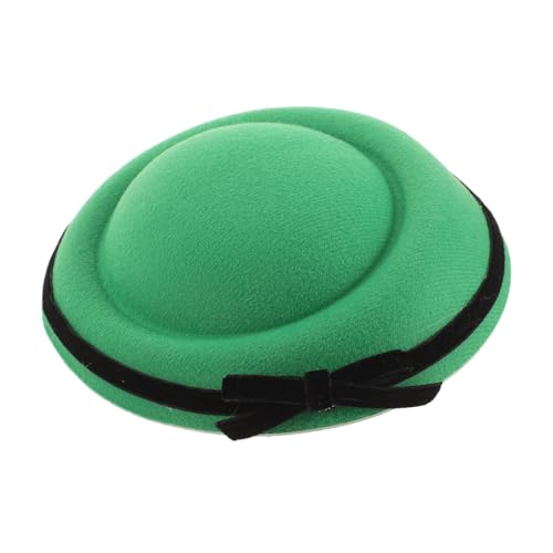 Healvian Grüner Mini Top Hut Haarclip für Mädchen Niedliches Dekoratives Haaraccessoire für Patrick's Day und Feiertagsfeiern Vielseitiger Haarschmuck mit Schleife und Elegantem Design von Healvian