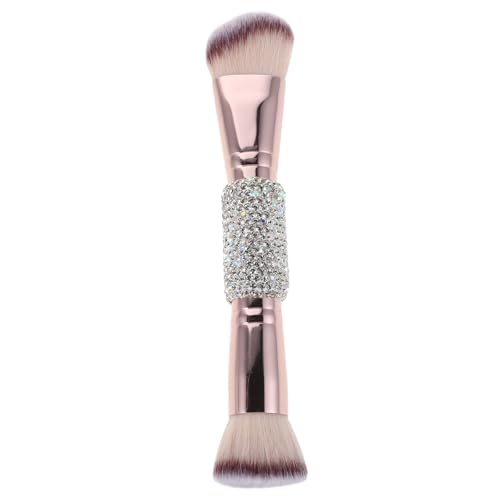 Healvian Grundierungspinsel: Doppelseitiger Make-up-Pinsel für flüssiges Puder und Creme-Make-up, weiche Borsten und Strass-Griff – tragbares Kosmetik-Tool für Frauen und Mädchen Healvian Grundierungspinsel: Doppelseitiger Make-up-Pinsel für flüssiges Puder und Creme-Make-up, weiche Borsten und Strass-Griff – tragbares Kosmetik-Tool für Frauen und Mädchen von Healvian