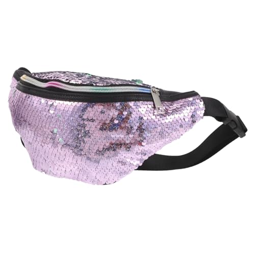 Healvian Strass-umhängetasche Mit Glitzer-paillettenmuster Umhänge Und Schultertasche Aus Polyester Und Pu Für Damen Hüfttasche Für Reisen Und Partys von Healvian