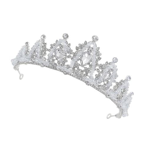 Healvian Haar Diadem Silber mit Weißem Hochwertiges Haarschmuck Stirnband Leichtes Langlebiges Haar Accessoire für Mädchen als Geeignet Healvian Haar Diadem Silber mit Weißem Hochwertiges Haarschmuck Stirnband Leichtes Langlebiges Haar Accessoire für Mädchen als Geeignet von Healvian