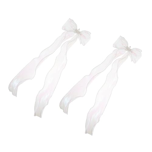 Healvian 2stücke Haarschleife Mit Spitze Zum Anklipsen Haarband-clip Für Damen Haarspangenclips Mit Schleife Für Mädchen Haaraccessoires Zum Ankleben Vielseitige Haarschmuck Für Jeden von Healvian