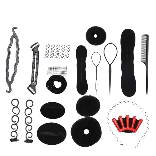 Healvian Haar-accessoires-set 42-teilig Zum Flechten Von Haaren Haarschmuck Styling-set Flechtwerkzeuge Haarwerkzeuge Schwarz Healvian Haar-accessoires-set 42-teilig Zum Flechten Von Haaren Haarschmuck Styling-set Flechtwerkzeuge Haarwerkzeuge Schwarz von Healvian