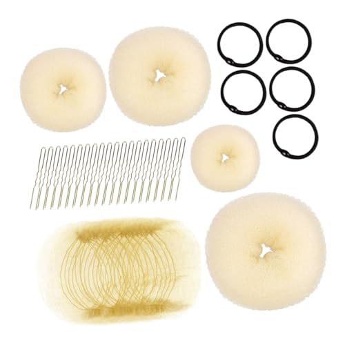 Healvian Haar-donut-set Für Damen Mit Nadeln Und Elastischen Bändern Für Einfaches Styling Von Dutts Hochsteckfrisuren Und Chignons Geeignet Für Hochzeiten Und Formelle Anlässe von Healvian