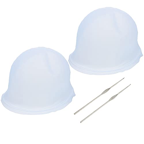 Healvian Haar-highlighting-hut 4-teiliges Silikon-haarfärbe-kappen Mit Häkelnadeln Heimfärbe-set Zum Färben von Healvian