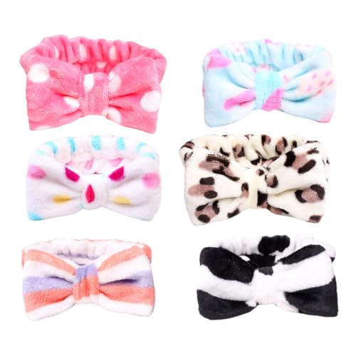 Healvian Haarband Set Bunte Schleifenform Make up Stirnbänder Für Gesichtswäsche Elastische Haarschmuck Für Damen Und ädchen Zufällige Designs Healvian Haarband Set Bunte Schleifenform Make up Stirnbänder Für Gesichtswäsche Elastische Haarschmuck Für Damen Und ädchen Zufällige Designs von Healvian