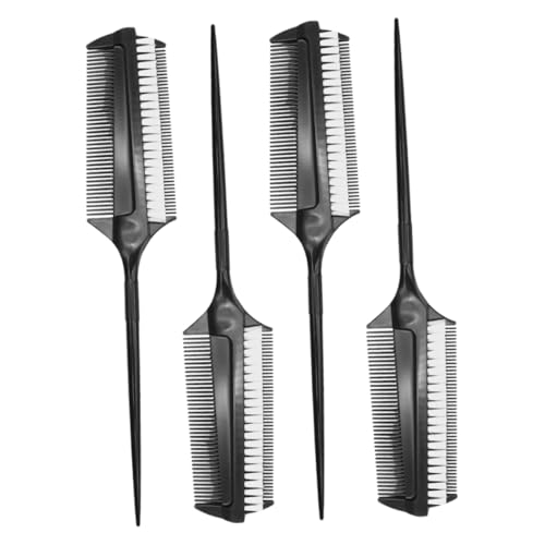 Healvian Haarbürsten-gleitkamm-set Zum Färben und Stylen 4-teilig Toupierbürste Rattenschwanzkamm für Frauen Haarfärbewerkzeuge von Healvian