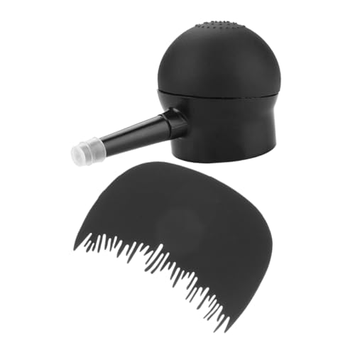 Healvian 2 Stück Haarfaser Mit Applikator Und Kamm Für Dünner Werdendes Haar Schwarzer Haaransatz Auffüller Für Männer Und Frauen Friseur Sprühflasche Und Styling Tool Für Nahtlose von Healvian