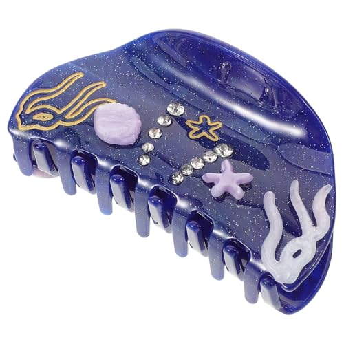 Healvian Haarklammern Muschel Styling Strand Walkiefer Haarklammern Für Dickes Haar Meereshaarklammer Haarschmuck Kleine Klammern Thema Welle Bobby Acryl von Healvian