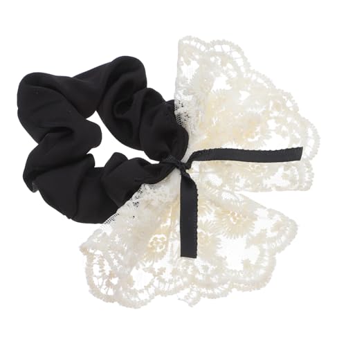 Healvian Pferdeschwanzhalter Mit Spitzen-schleife Elastische Haargummis Für Damen Vielseitige Haarbefestigung Für Verschiedene Frisuren Strapazierfähiges Material Für Langanhaltenden von Healvian