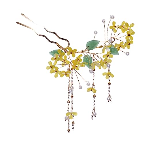 Healvian Tassel Flower Haarforke Für Damen Chinesische Haarnadel Mit Fransigen Quasten Vintage Haaraccessoires Für Hochzeiten Partys Und Alltag von Healvian