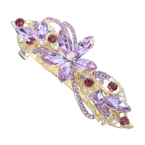 Healvian Jeweled Haarklammer Mit Strasssteinen Für Damen Eleganter Haarclip Für Formelle Anlässe Friseur-zubehör Glänzendes Design Für Hochzeiten Und Besondere Veranstaltungen von Healvian
