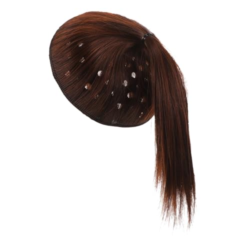 Healvian Haarpad Volumen Kissen für Frauen mit Dünnem Haar Nahtloses Synthetisches Haarteil Erhöht Haarfülle Einfach zu Tragen Vielseitig für Dutt und Hochsteckfrisuren Hellbraun von Healvian