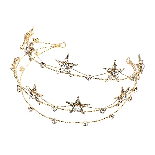 Healvian Haarschmuck Stern Krone Stirnband Braut Legierung Elegante Hochzeit von Healvian