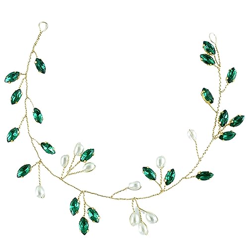 Healvian Stirnbänder Für Frauen Imitation Hochzeit Braut Haarschmuck Dekorative Haarrebe von Healvian