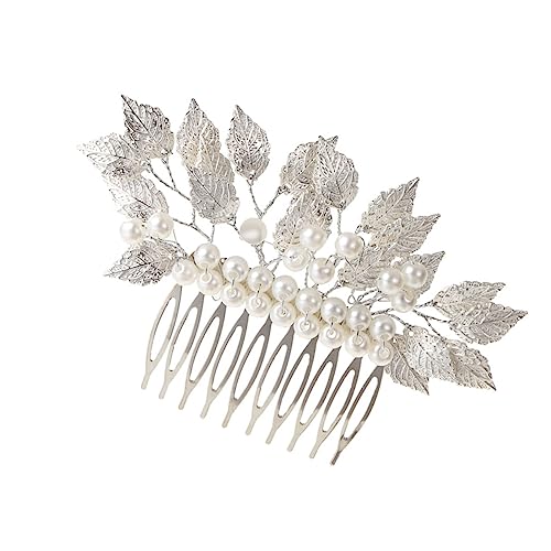 Healvian Perlen-hochzeits-haarspange Mit Elegantem Barockblatt-design Braut-haarschmuck Für Unvergessliche Momente Für Hochzeiten Und Fotoshootings von Healvian