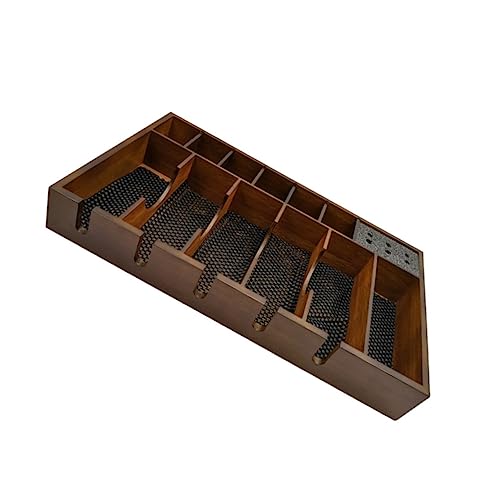 Healvian Haarschneider-Werkzeug-Organizer Aus Holz Mit Anti-rutsch-tablett Für Friseurscheren Aufbewahrungstablett Für Elektrische Scheren Halter Für Salon-scheren von Healvian