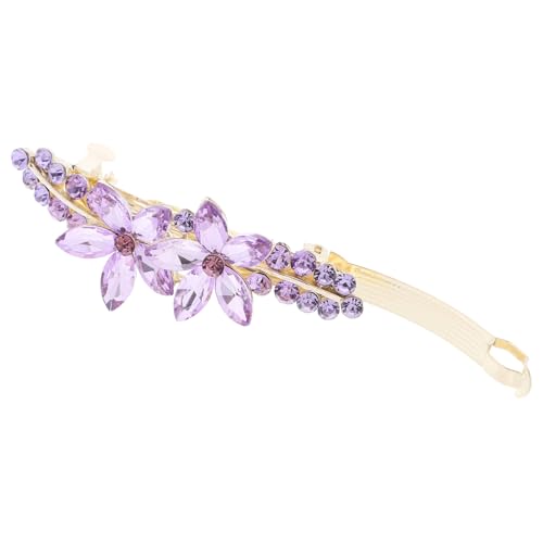 Healvian Kleine Haarklammer Mit Blumen- Funkelnde Strass-haarspange Für Damen Dekorative Und Praktische Haarklammer Geeignet Für Partys Und Alltag von Healvian