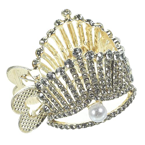 Healvian Metall-pferdeschwanz-haarnadel Für Frauen Kleiner Haarknoten-clip Strass-design Haarknotenhalter Für Partys Und Zeremonien von Healvian