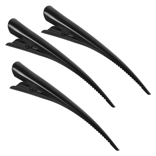 Healvian 3stücke Teiliges Von Metall-haarclips Für Damen Und Mädchen Entenschnabel-haarklammern Schwarz Für Eleganten Haarschmuck Und Stilvolle Frisuren von Healvian