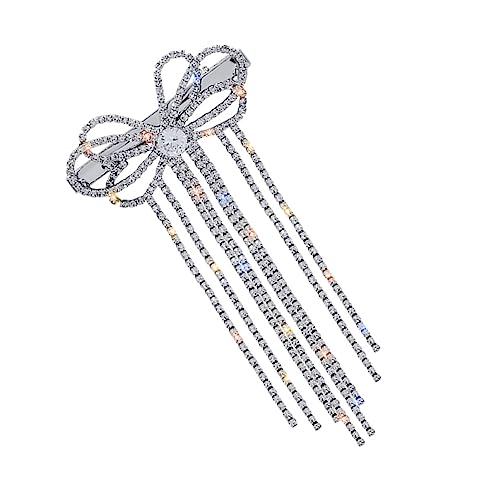Healvian Haarspangen Mit Schleife Und Strass Haarnadeln Dehnbar Und Rutschfest Haarschmuck Für Frauen Und Mädchen Passt Zu Verschiedenen Outfits Und Frisuren von Healvian