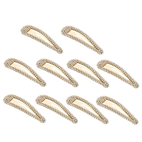 Healvian 10stücke Strass Haarklammern Snap Hairpin Elegante Haarspangen Für Frauen Vielseitig Einsetzbar Für Hochzeiten Und Besondere Anlässe von Healvian