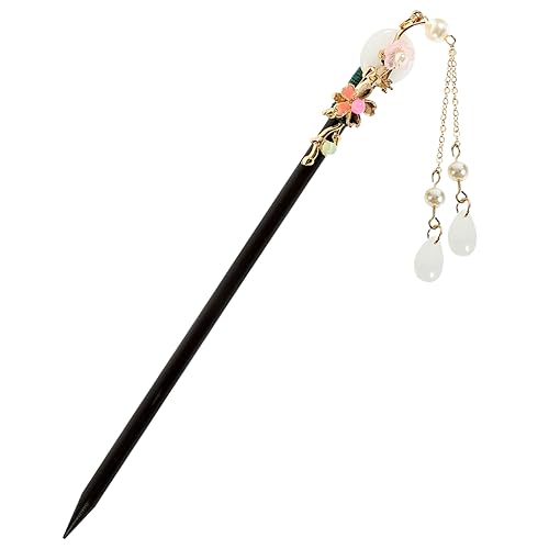 Healvian Haarnadel Aus Holz Für Damen Eleganter Chinesischer Haarstab Für Dutts Haarstäbchen Für Haare Quaste Vintage-haarschmuck Für Damen von Healvian