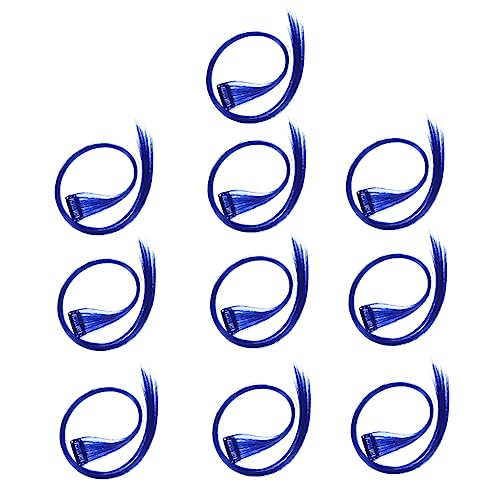 Healvian Haarsträhnen-set Mit 10 Clip-on-extensions Ultraleicht Weich Glatt Hitzebeständig Faser-styling Für Frauen Und Mädchen von Healvian