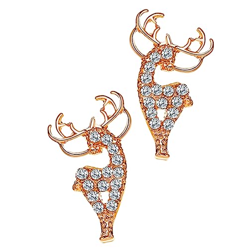 Healvian Hängende Ohrringe Damen Ohranhänger Modisch Vielseitig Tragbar Schmuck für Alltag und Festliche Anlässe Rosa Gold von Healvian