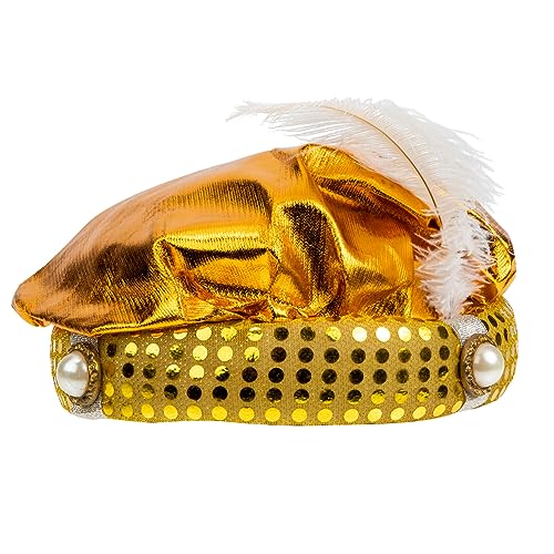 Healvian Halloween Arabischer Stil Masquerade Kopfbedeckung Leicht Komfortabel Für Erwachsene Bühnenauftritt Kostümzubehör von Healvian